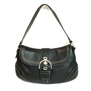 Coach authentic boho buckle flap leather bag